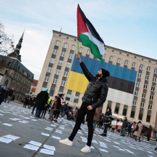 GALERII | Vabaduse väljakul toimus kogunemine Palestiina toetuseks
