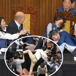 VIDEO | OMAPÄRANE STRATEEGIA: kähmlus Taiwani parlamendis tipnes seaduseelnõuga jooksu pannud saadikuga