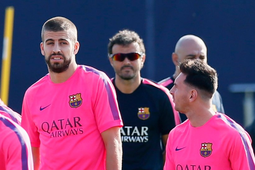 Ära näpi mobiili mängu ajal: Barcelona boss karistas Pique'd