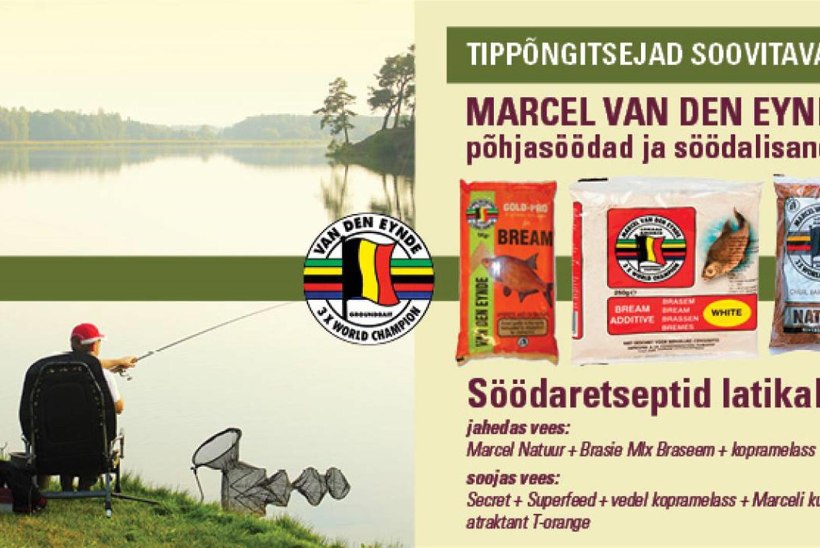 Suurim valik Marcel Van Den Eynde söötasid parima hinnaga Kalastuskeskusest!
