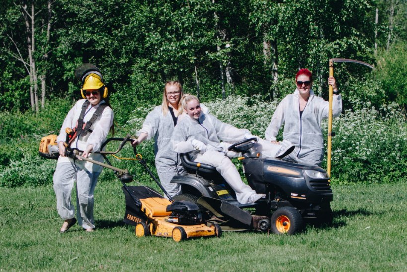 ÕL VIDEO | NAISED VERSUS MURU: kas nobedamini niidab murutraktor, vikat, trimmer, muruniiduk või jänes?