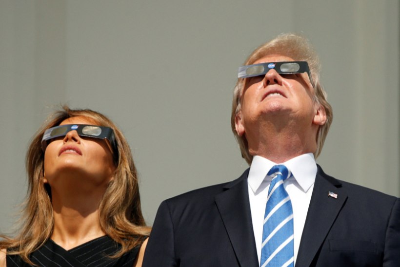FOTOD JA VIDEO | Ameerika presidendipaar jälgis samuti päikesevarjutust