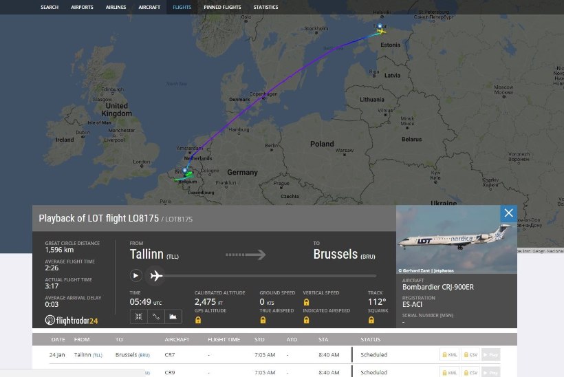 Tallinnast Brüsselisse suundunud Nordica lennuk maandus hoopis Lille'is