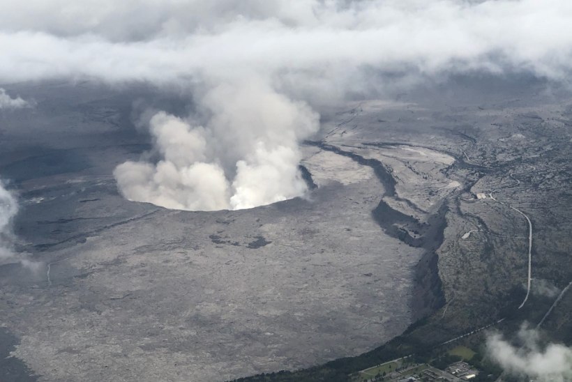 Droonivideo paljastas Kilauea suurimas kraatris muret tekitavad praod