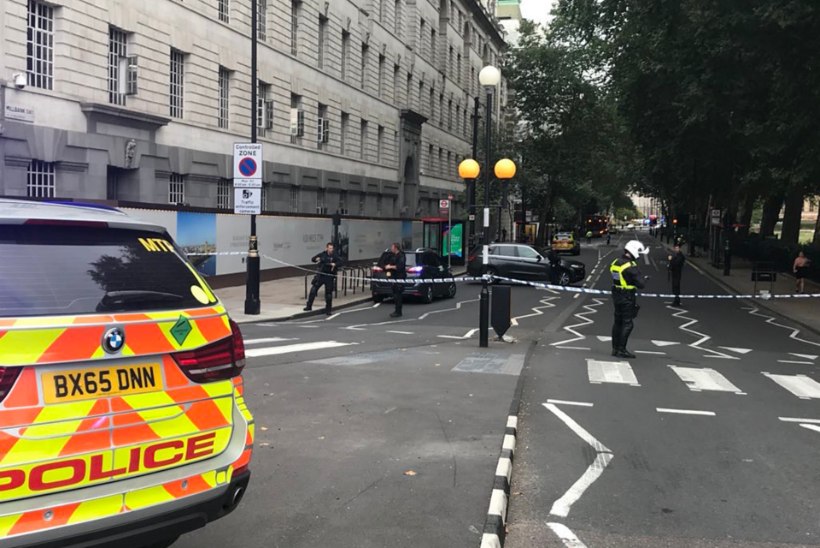 VIDEO JA FOTOD | Politseioperatsioon Briti parlamendi ees: turvatõket ramminud sõiduauto vigastas jalakäijaid
