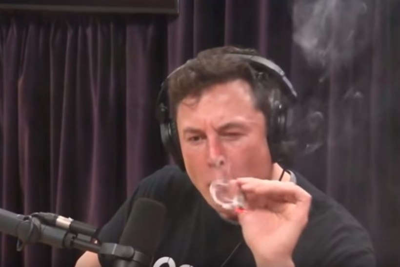 VIDEO | Elon Musk suitsetas otse-eetris kanepit ja jõi viskit
