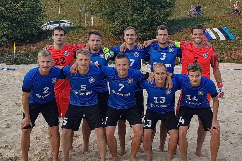 Eesti rannajalgpallurid tagusid Slovakkia võrku 14 palli