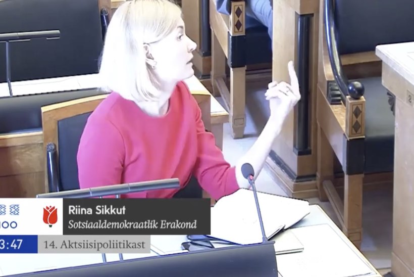 VIDEO | Nagu lasteaias! Riina Sikkut selgitas riigikogu istungil Mart Helmele pikkpeetri tähendust
