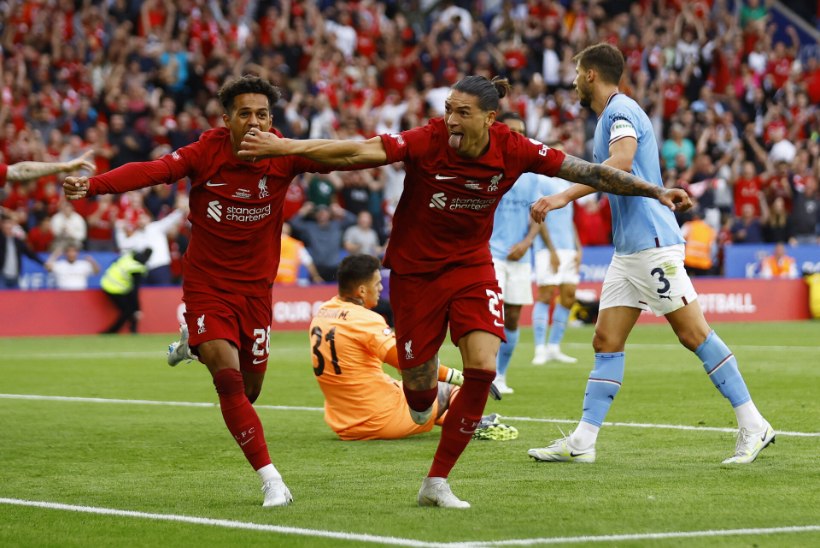 VIDEO | Liverpool lõi mängu lõpus kaks väravat ning võitis hooaja esimese karika, Haalandi debüüt ebaõnnestus