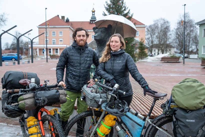 USKUMATU TEEKOND! Prantslased sõitsid talve trotsides jalgratastel Saksamaalt Eestisse