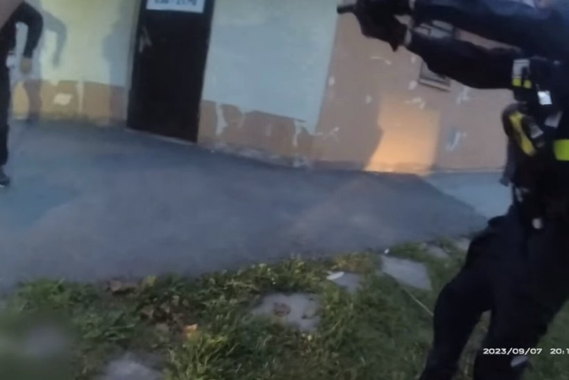 VIDEO | Politsei pidas Kohtla-Järvel kinni relvataolise esemega kõmmutanud mehe