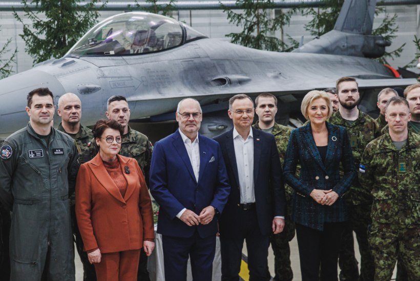 GALERII | President Karis ja Poola riigipea Andrzej Duda tervitasid Ämaris NATO õhuturbemissioonil teenivaid õhuväelasi