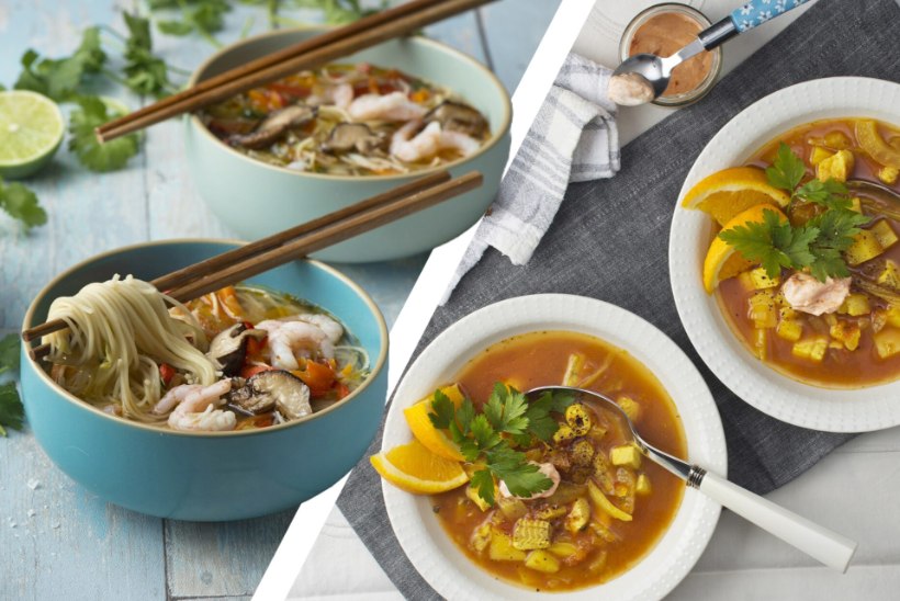 SÄÄSTUJUHT | Rõske ilma särtsakad supid: vürtsikas kreveti ramen ja kalasupp apelsiniga