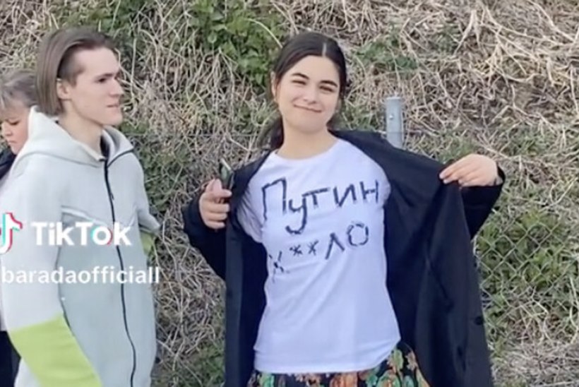 VIDEO | Narva kooli noor õpetaja pidi töökohalt lahkuma, sest kandis sõjavastase tekstiga särki