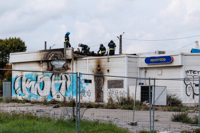 FOTOD JA VIDEO | Tallinnas põles Hipodroomi juures mahajäetud tankla