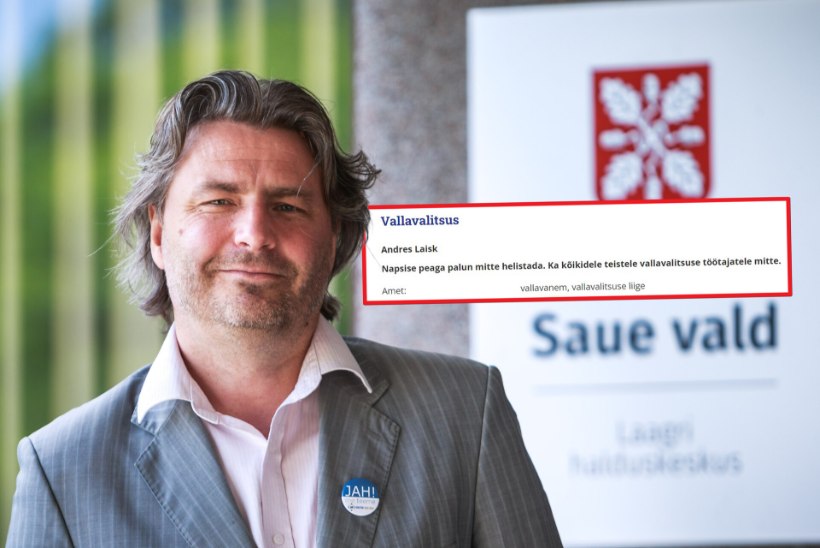 Andres Laisk palub napsistel kodanikel endale mitte helistada: olen 14 aastat vallavanem olnud ja see muster on ajatu!