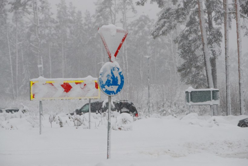 Transpordiamet hoiatab: õhtul algav tihe lumesadu ja tugevnev tuul muudavad teeolud väga keeruliseks