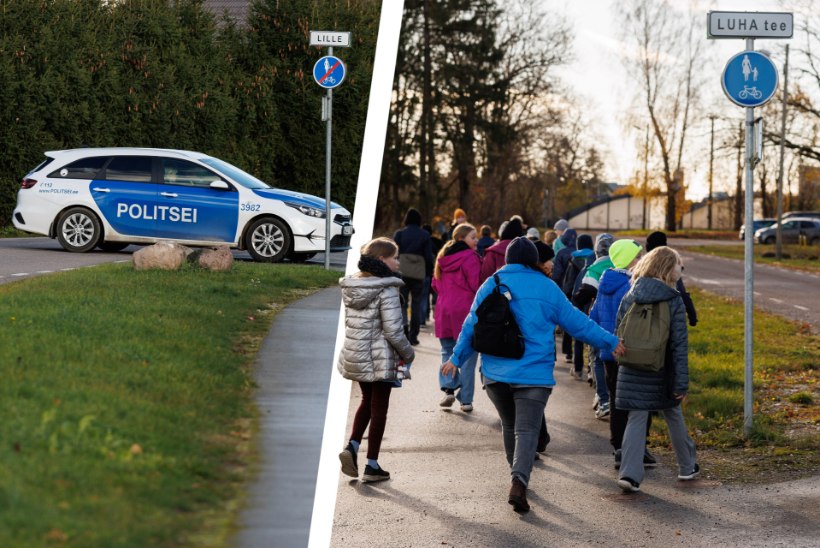 KOERAHIRMU UUS TASE | Politsei eskortis Lagedi kooliõpilased raudteejaama