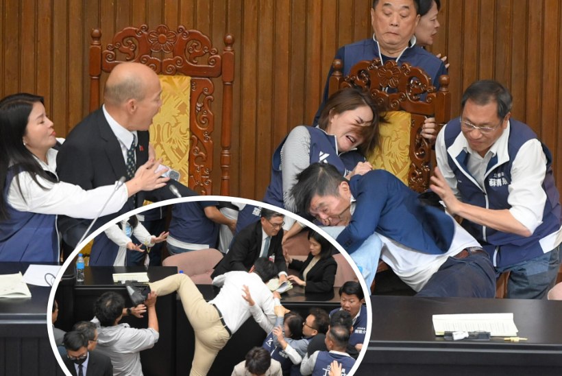 VIDEO | OMAPÄRANE STRATEEGIA: kähmlus Taiwani parlamendis tipnes seaduseelnõuga jooksu pannud saadikuga