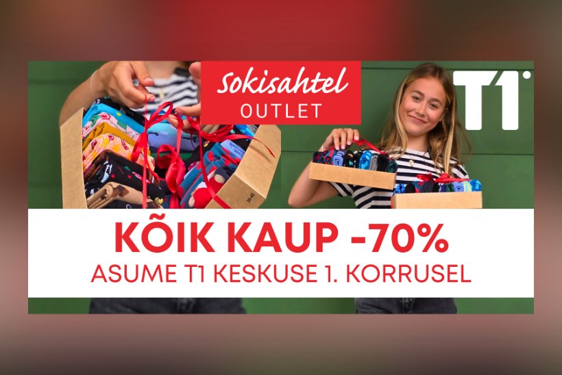 Sokisahtel Outlet T1 keskuses: uus kaup igal nädalal ja hinnad kuni -70%!