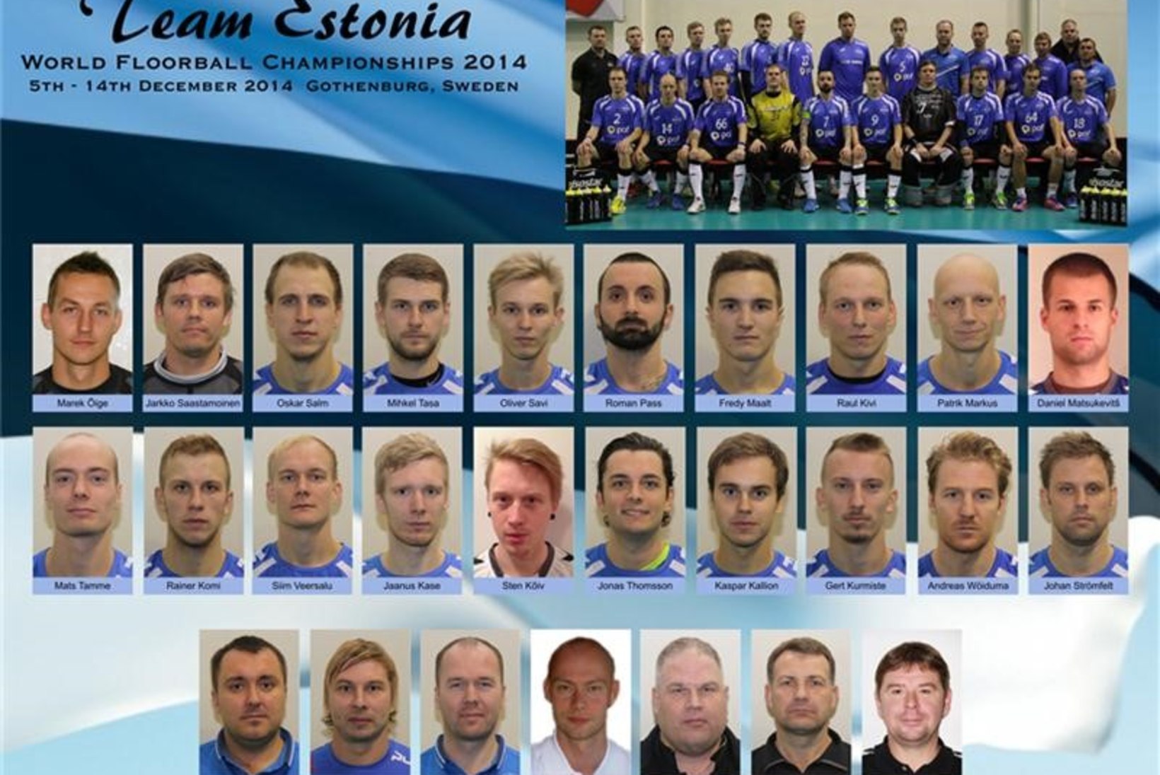 Eesti meeste saalihokikoondis alustab MM- finaalturniiri