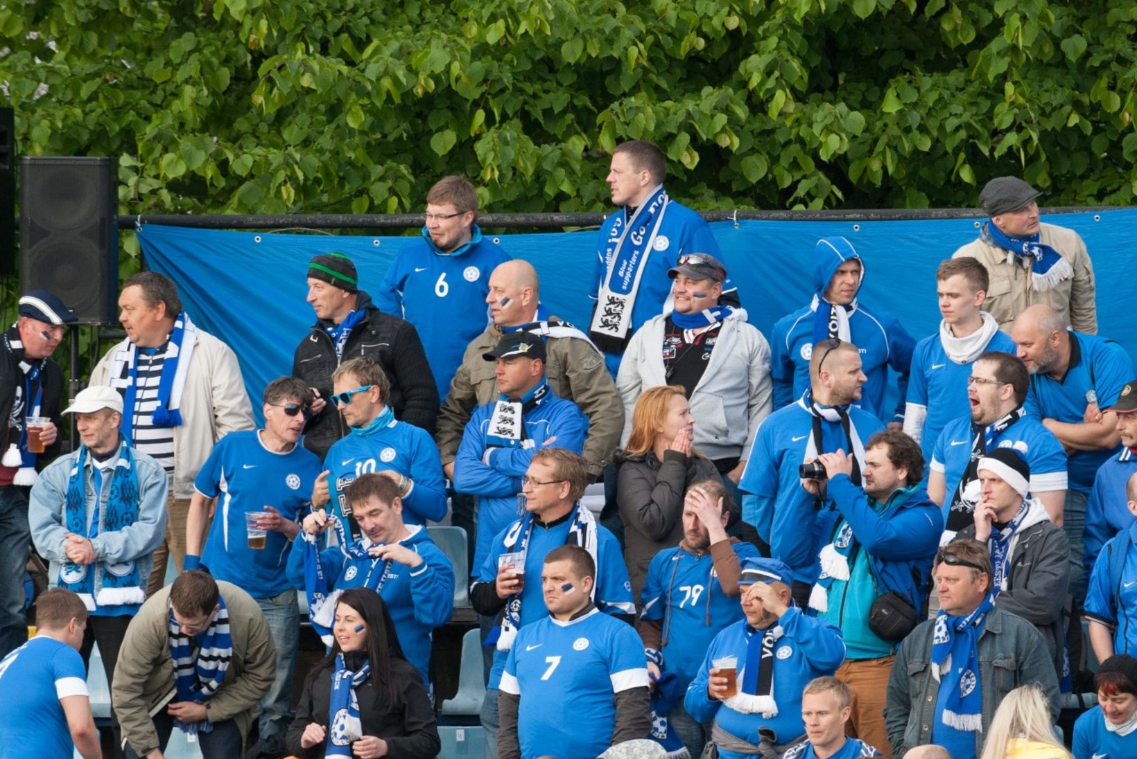 GALERII: Eesti jalgpallikoondise kaotus Lätile