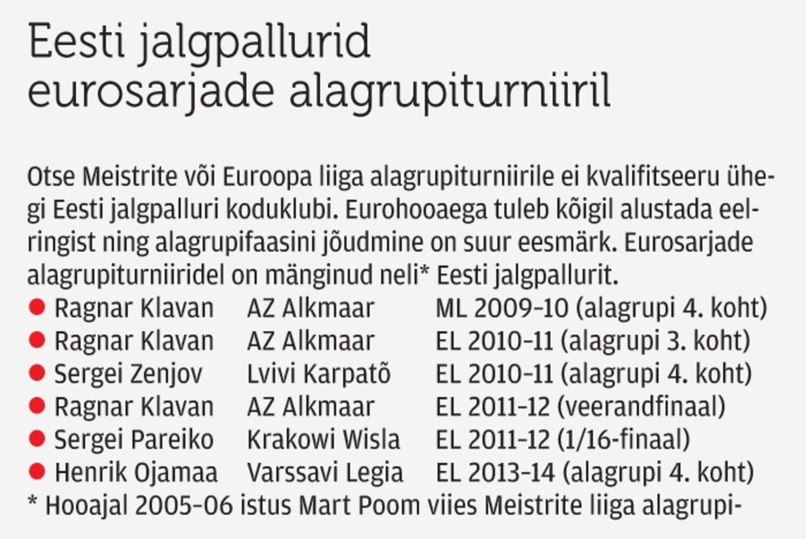 Milliseid välismaal mängivaid Eesti jalgpallureid ootab eurosari?
