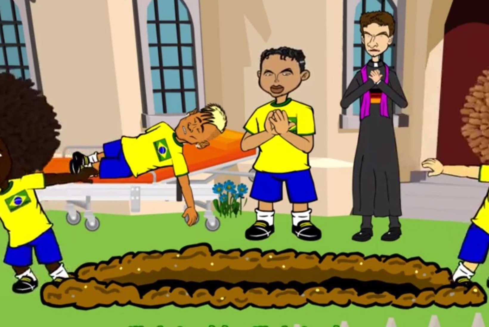 VIDEO: Vaata multikat, kus Thomas Müller Brasiilia koondist mulda sängitab!