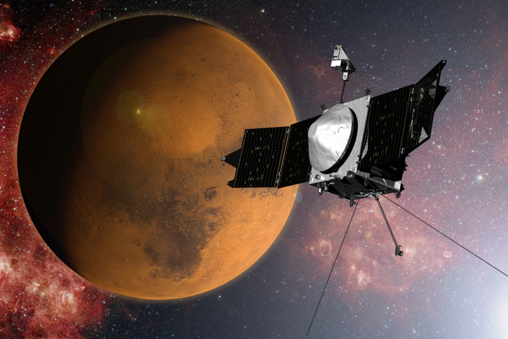MAVEN jõudis Marsi orbiidile, et uurida, miks kadus planeedilt soojus ja vesi