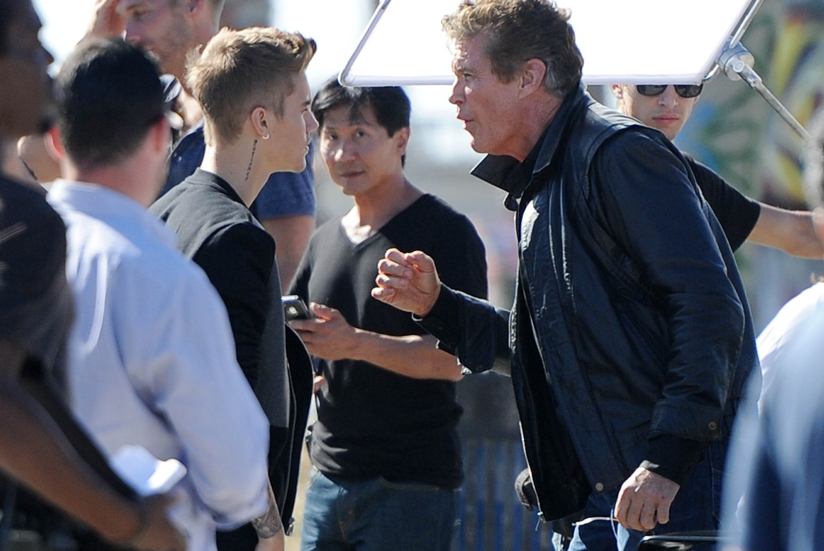 FOTOD: David Hasselhoff embas Justin Bieberit ja jagas talle õpetussõnu