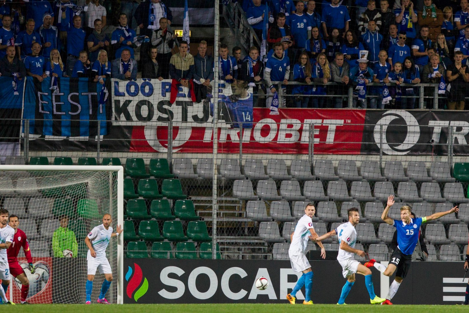 SUUR GALERII: Eesti pani enamuse maksma ja alistas Sloveenia 1:0