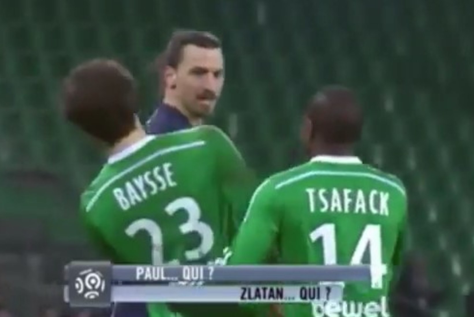 VIDEO: vastasmängija julge huumor pani isegi Zlatani muhelema