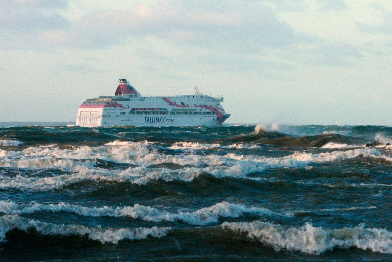 LINK VIDEOLE: vaata, kuidas torm täna hommikul Soome lahel laeva kõigutas