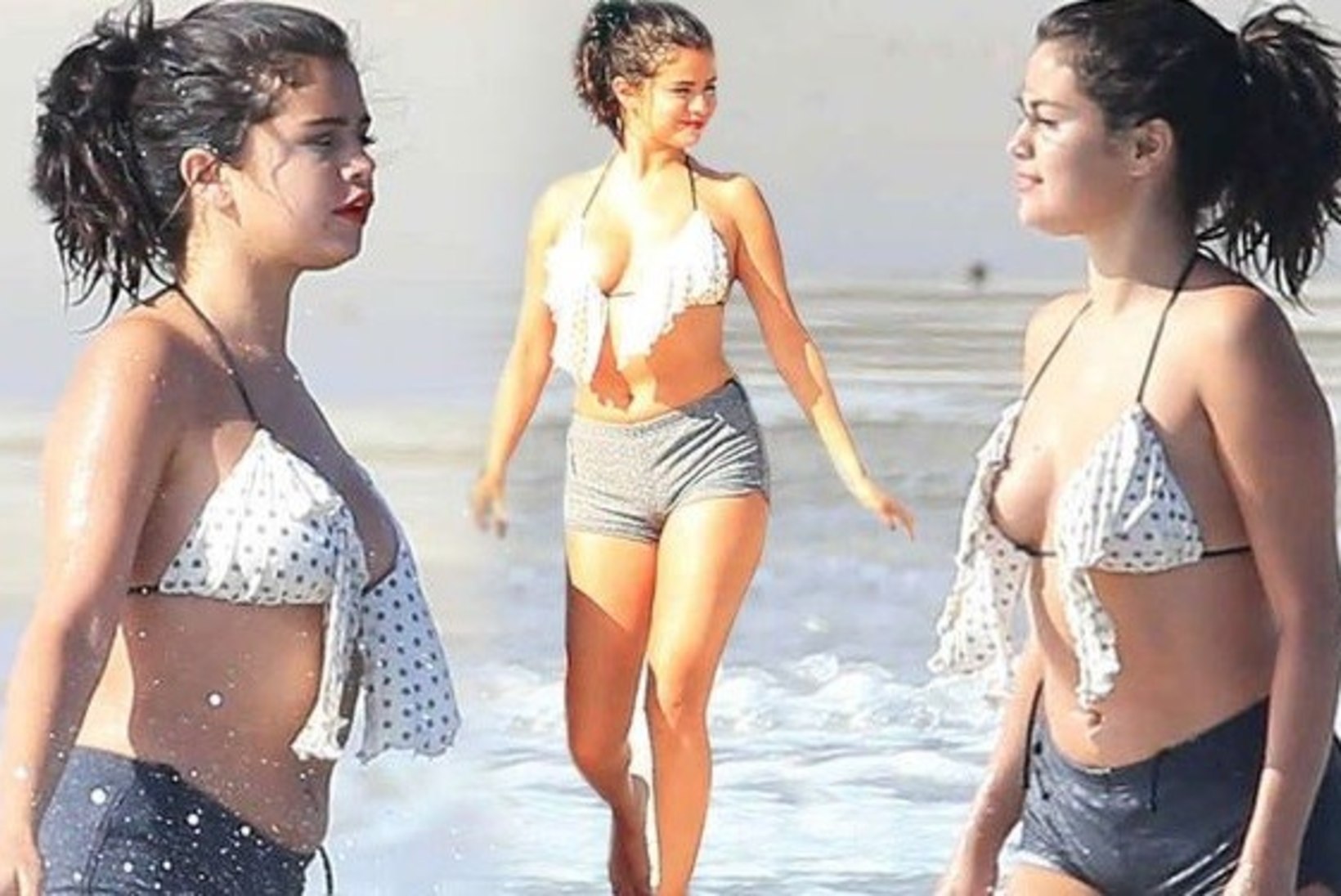 MÄRG JA VAHUNE: Selena Gomez möllas vahustes lainetes...