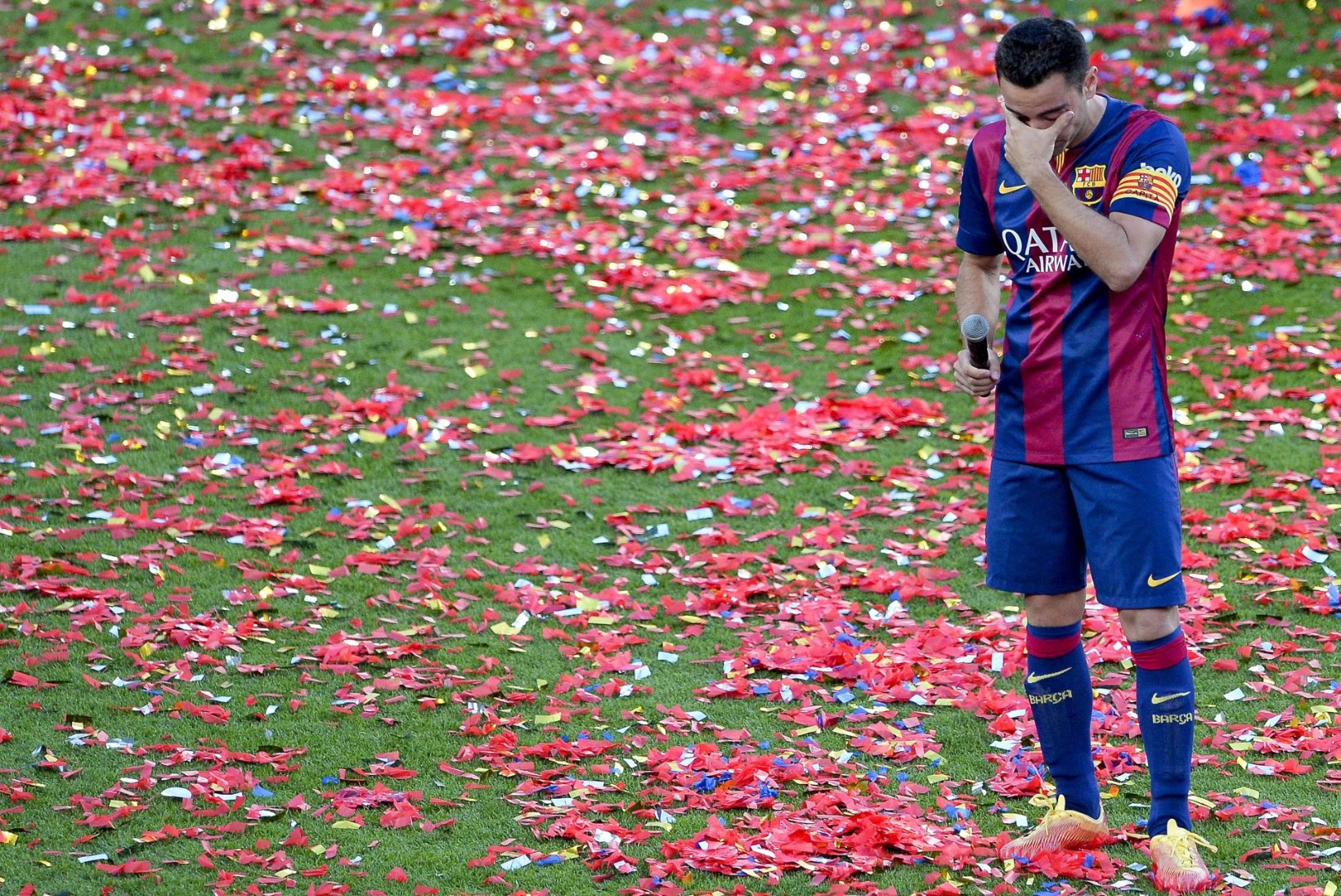 GALERII | FC Barcelona tähistas meistritiitlit ja jättis hüvasti klubi legendiga