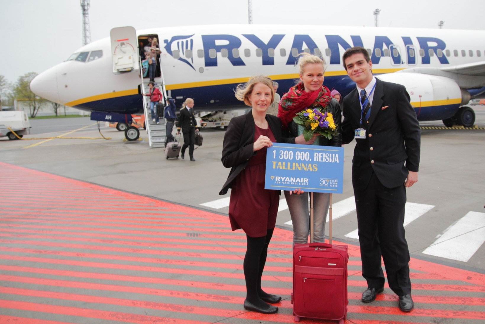 Ryanairil täitus Tallinna lennujaamas 1,3 miljonit reisijat