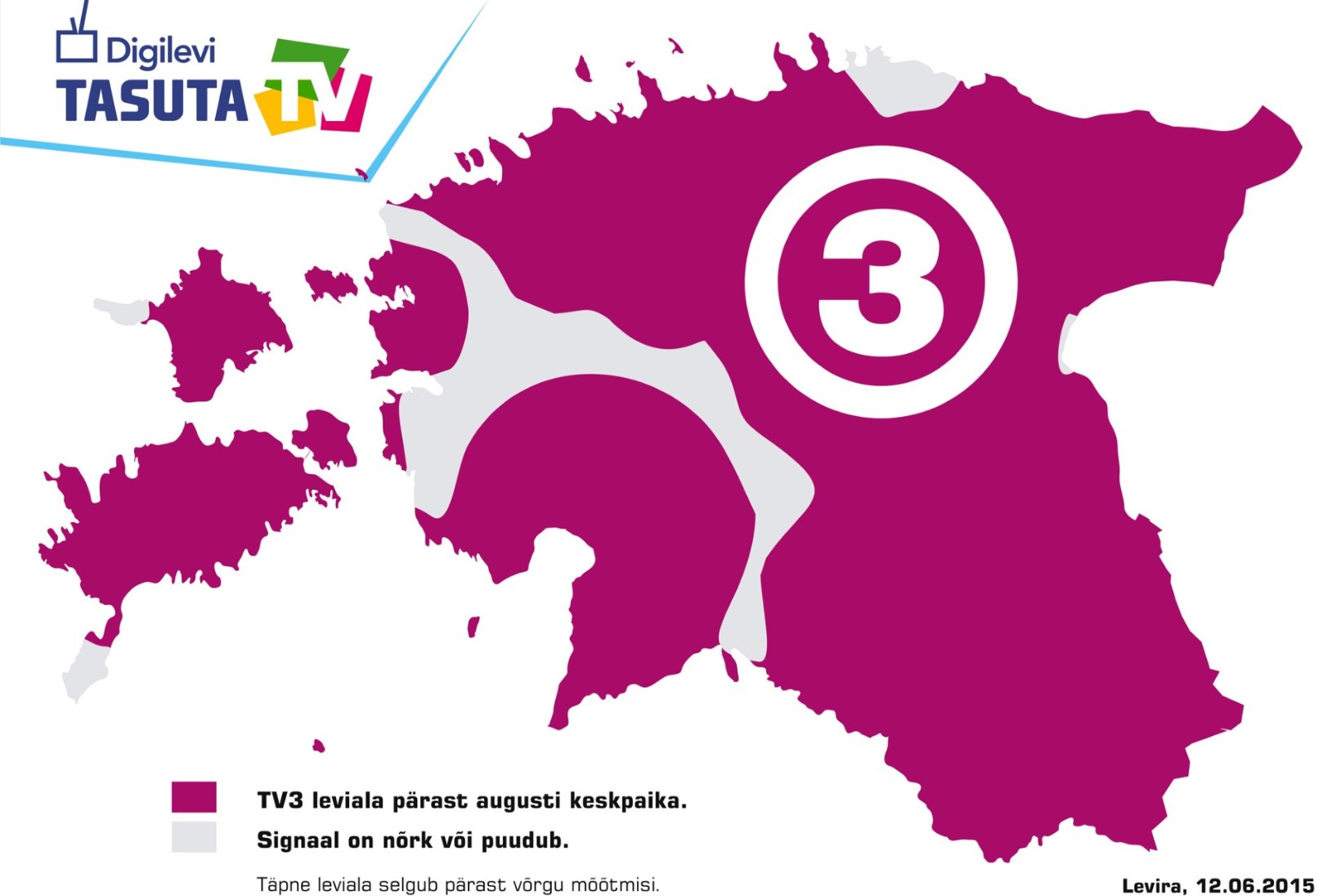 KAART: vaata, kus näeb TV3 vabalevis ka pärast suve!