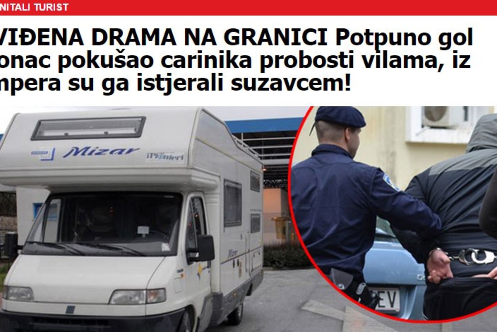 Uskumatu: alasti Eesti mees ründas Horvaatia piiripunktis tollitöötajat heinahanguga!