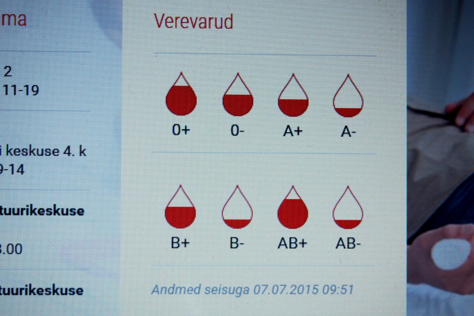 Tallinna verekeskuses napib kolme veregrupi verd