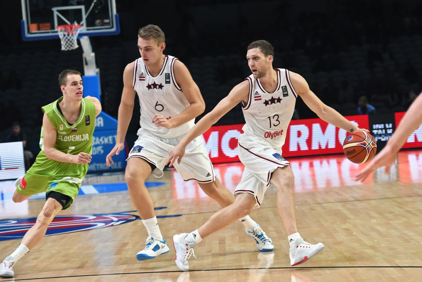 GALERII | Läti korvpallikoondis alistas EMi kaheksandikfinaalis Sloveenia