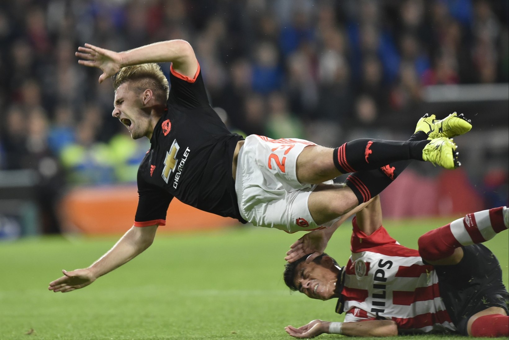 FOTOD | Manchester Unitedi mängijal murti Meistrite liiga avavoorus jalaluu