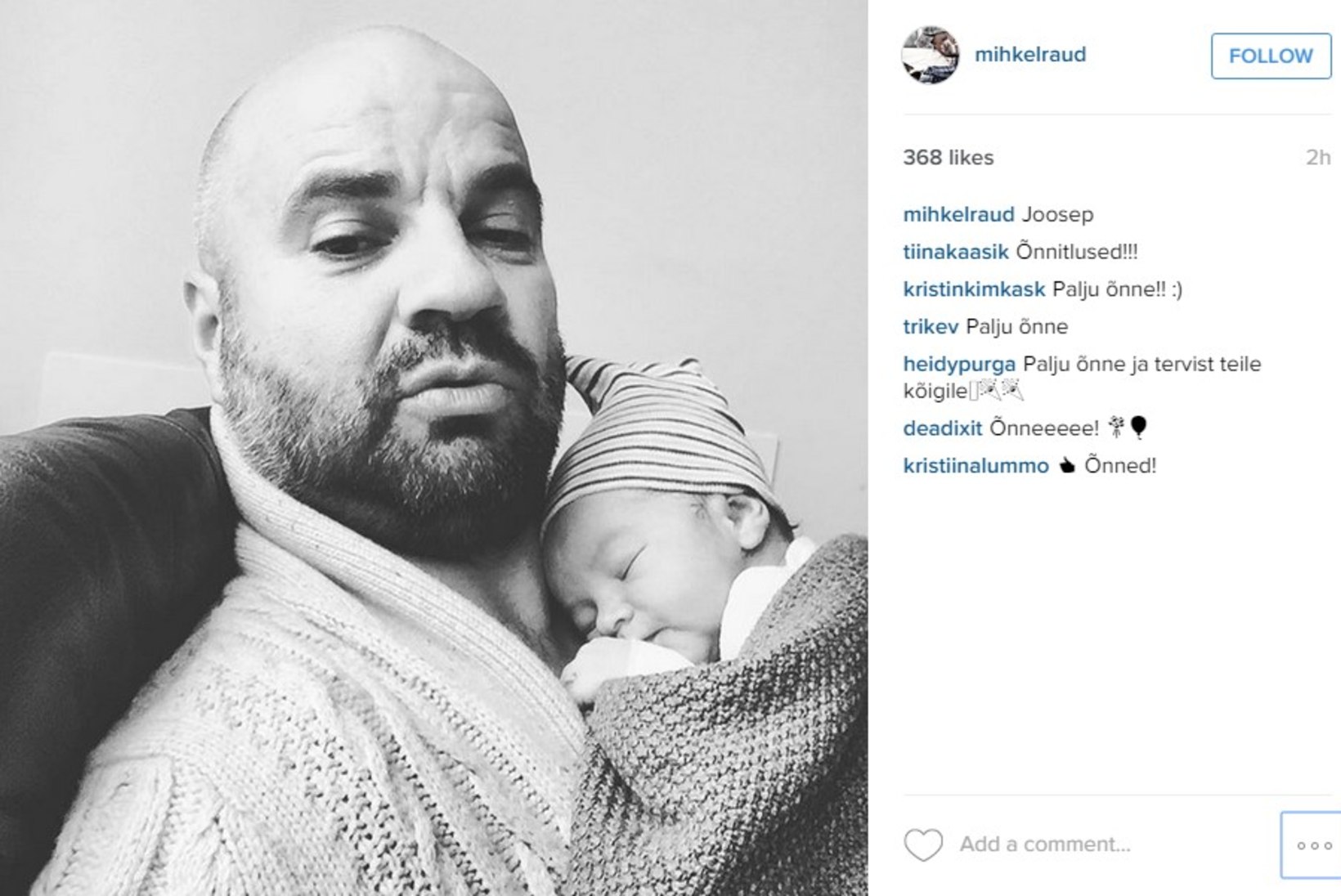 FOTO | Mihkel Raud sai kolmandat korda isaks!
