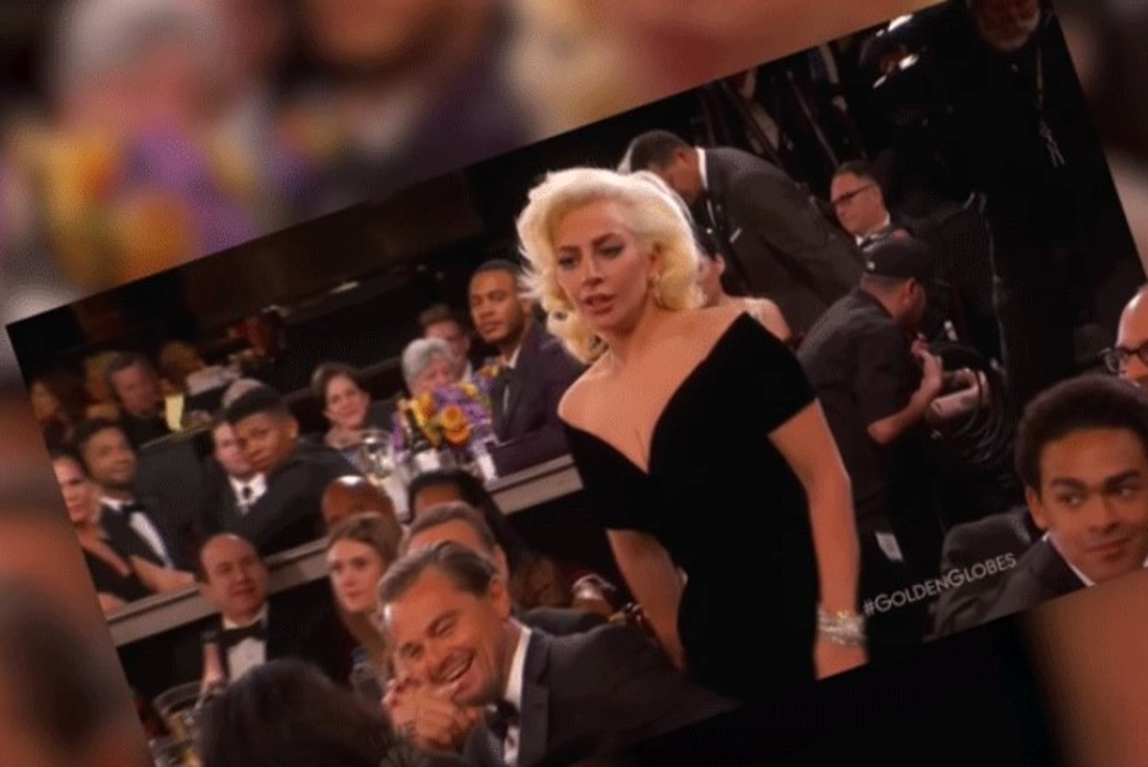 VIDEO | Vaata, millise põlgliku ja üleoleva pilgu heidab DiCaprio Kuldgloobuse võitnud Lady Gagale