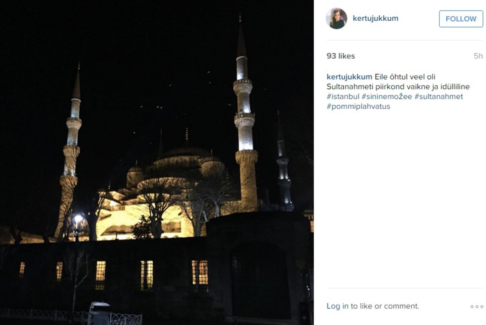 Kertu Jukkum käis mõni tund varem Istanbuli plahvatuspaigas