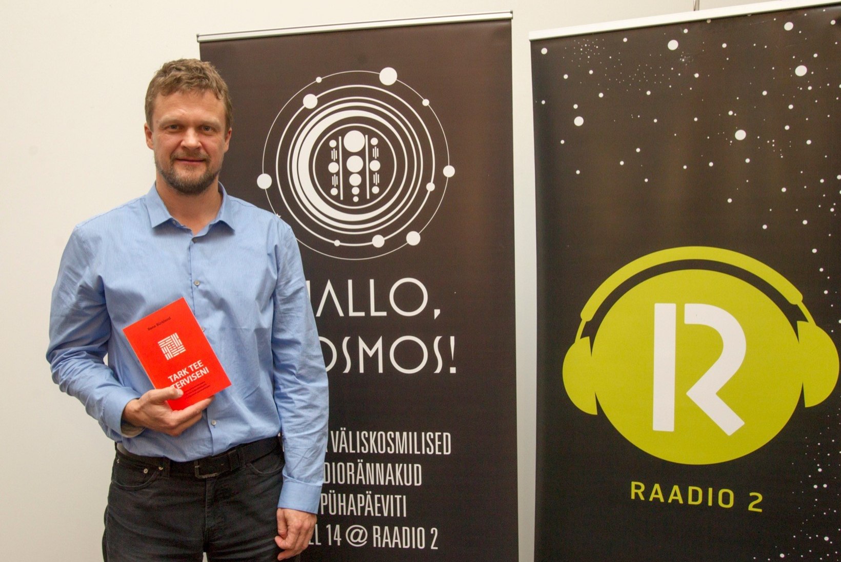 GALERII | Rene Bürkland esines saate "Hallo, Kosmos!" salvestusel loenguga ja esitles oma raamatut