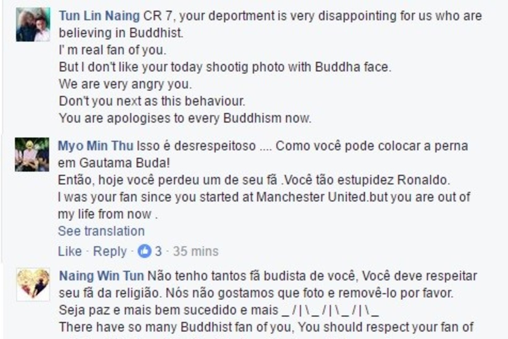 FOTO | Cristiano Ronaldo ajas oma uue sotsiaalmeedia postitusega budistid pöördesse