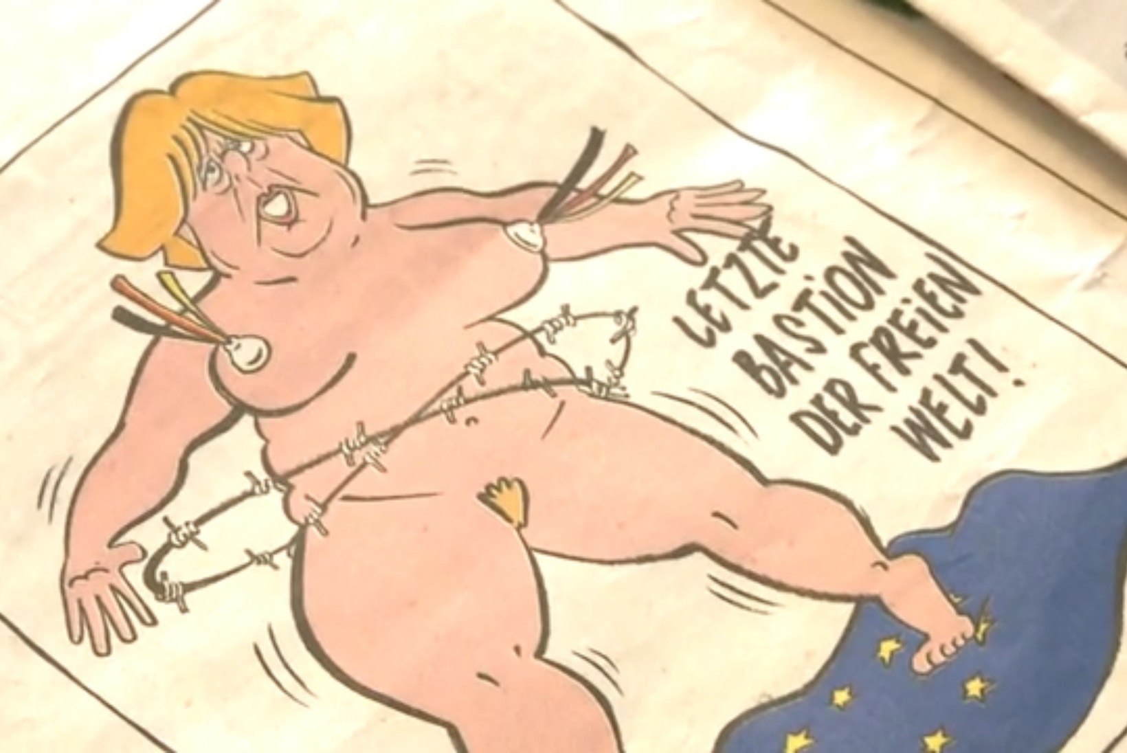 Charlie Hebdo pani Angela Merkeli alasti tantsima