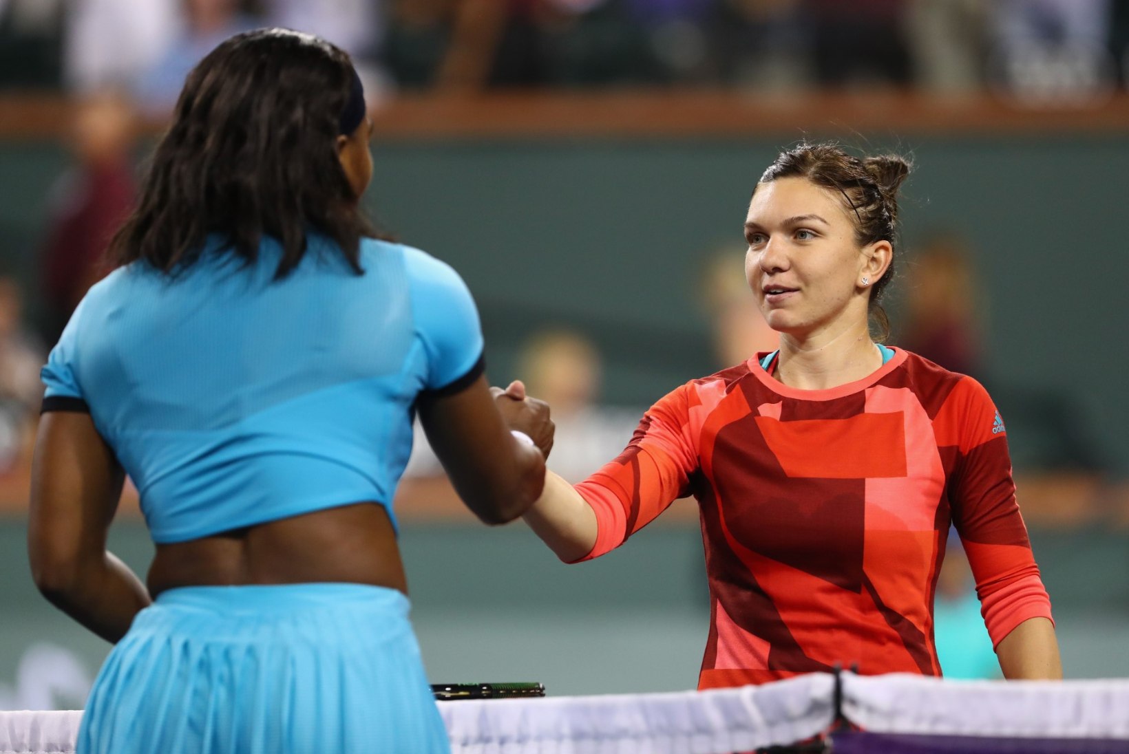 Serena Williams pommitas Simona Halepi auti
