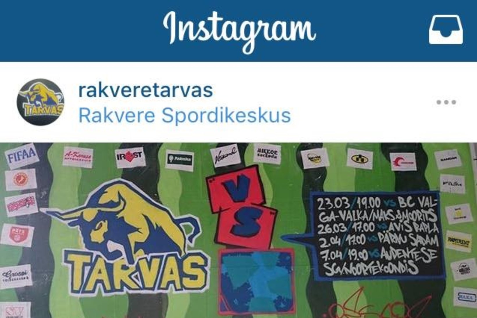FOTO | Rakvere Tarva endine leegionär andis klubile sotsiaalmeedias mõnuga pasunasse: on aeg võlad tagasi maksta!