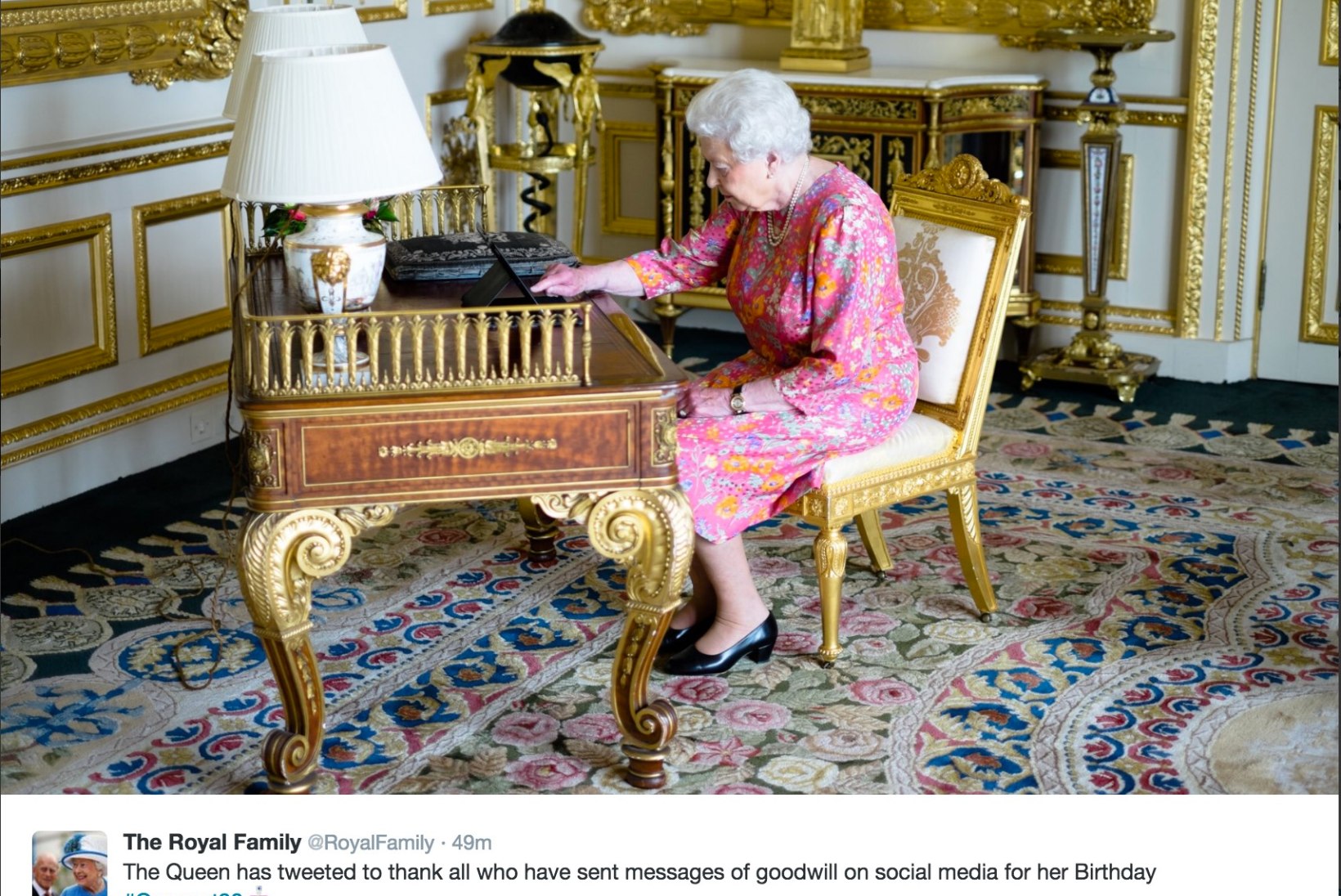 PILTUUDIS | Kuninganna Elizabeth II tänas õnnitlejaid Twitteris säutsudes